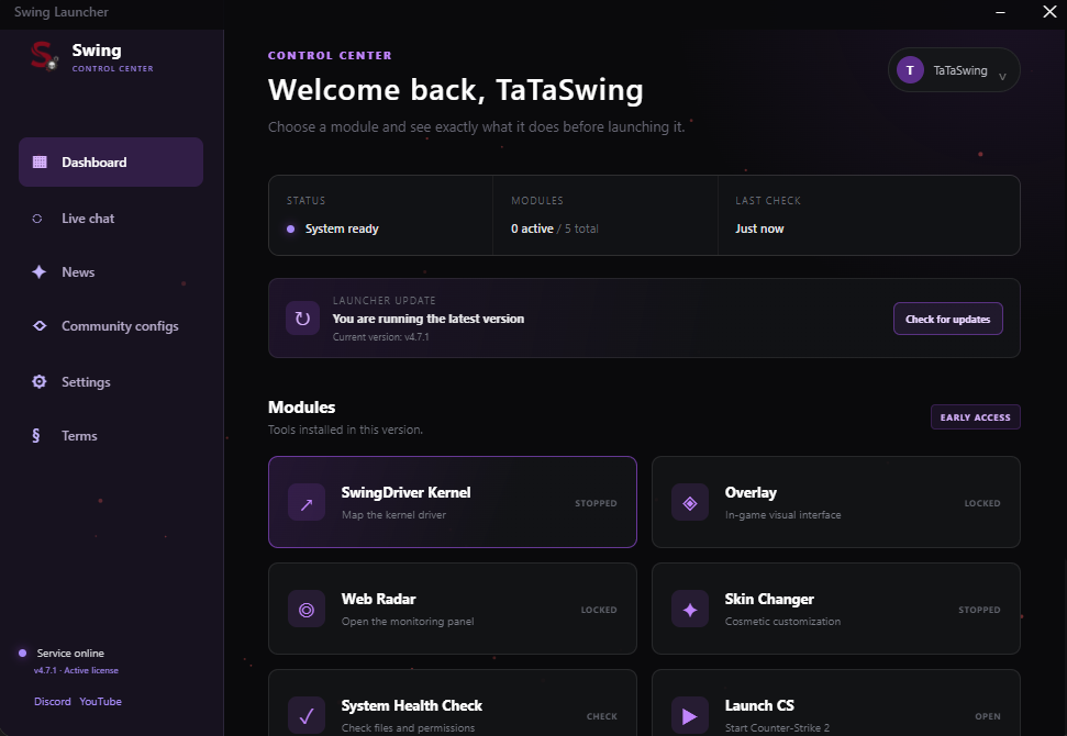 Performance dashboard preview