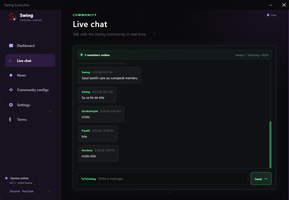 Stats interface preview